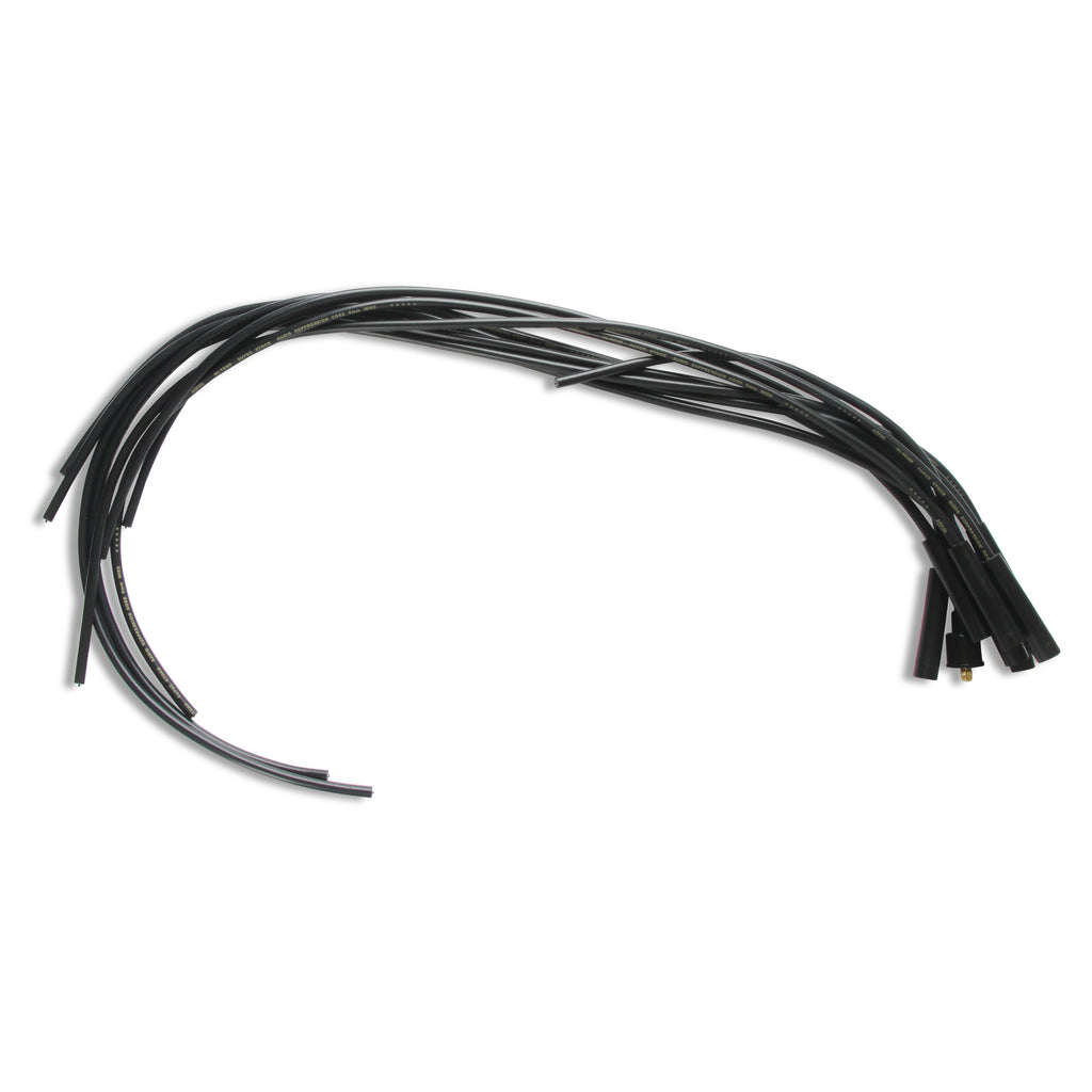 Spark-Plug-Wire-Set--8Mm---Black-Wire-With-Black-Straight-Boots