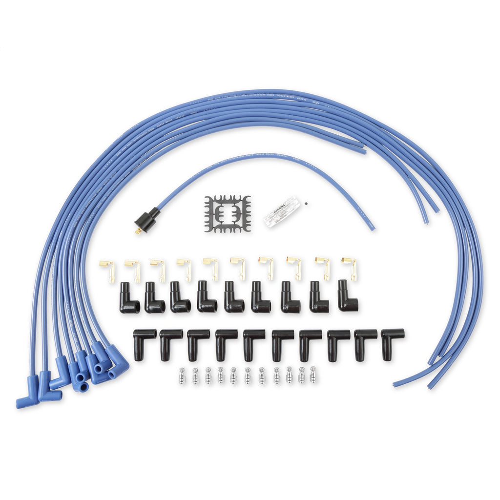 Spark-Plug-Wire-Set--8Mm---Blue-Wire-With-Blue-90-Deg-Boots