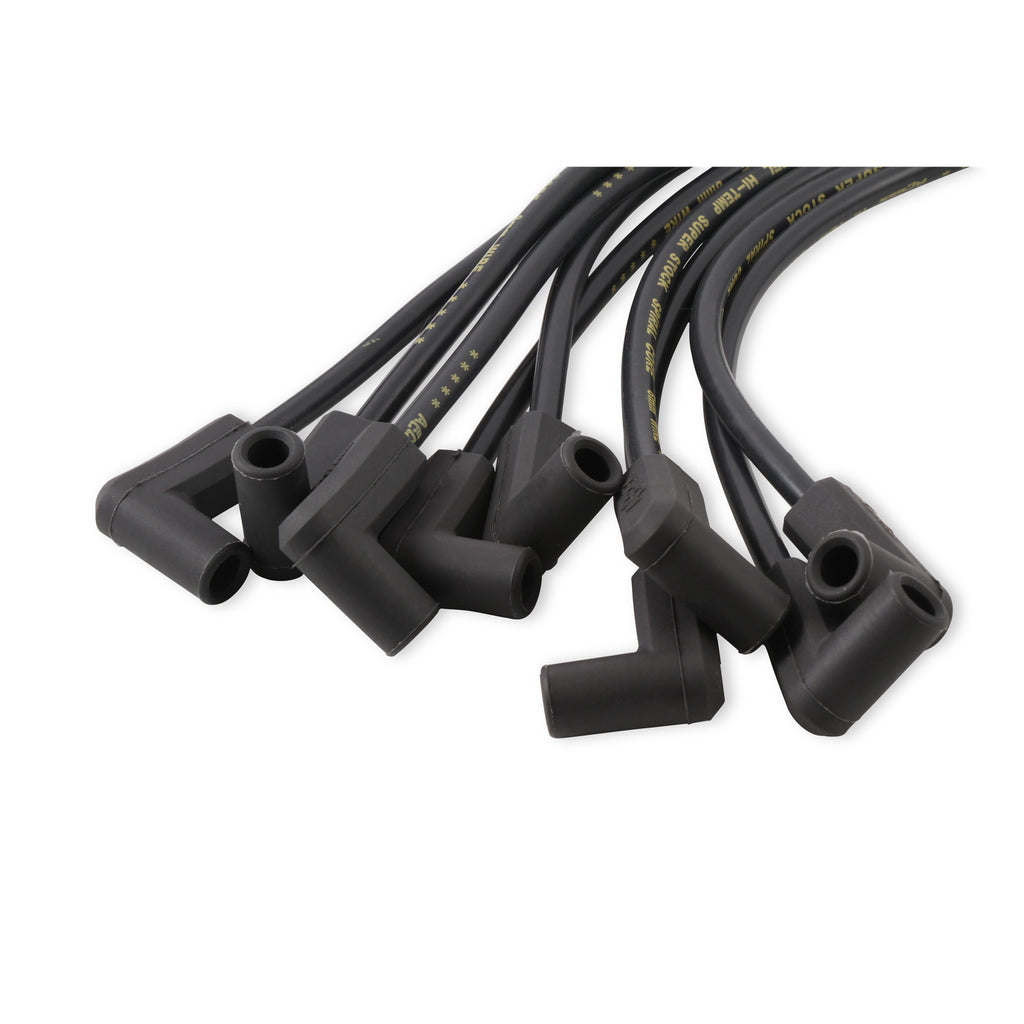 Spark-Plug-Wire-Set--8Mm---Super-Stock----Custom---Black-Wire