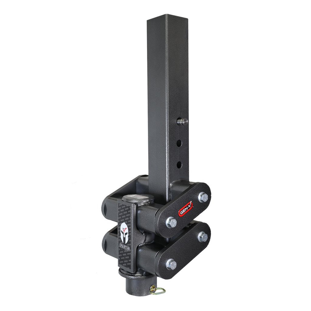 Spartan-Torsion-Flex-Snaplatch-2.5-Offset-4-Round-Tube-Gooseneck-2-516-Coupler-6.5K-Tongue-Weight-25K-Towing