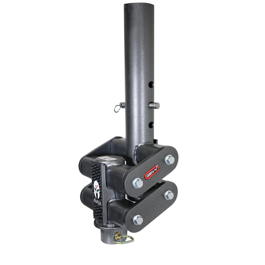 Spartan-Torsion-Flex-Snaplatch-2.5-Offset-4-Square-Tube-Gooseneck-2-516-Coupler-5.5K-Tongue-Weight-25K-Towing
