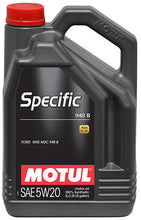 Load image into Gallery viewer, Motul 106352 Specific 948B 5W20 Synthetic Engine Oil - 5L