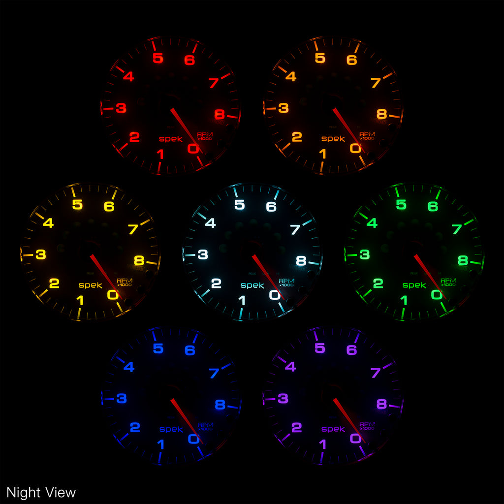 AutoMeter P31052 GAUGE, PYRO. (EGT), 2 1/16", 2000?F, STEPPER MOTOR W/PEAK & WRN, BK/SMK/BK, SPEK