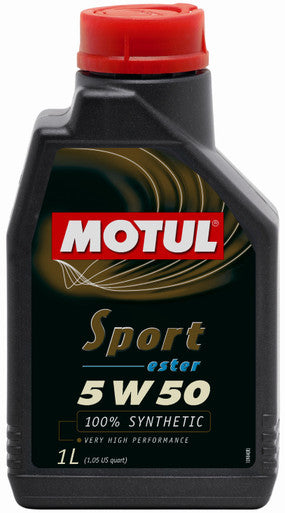 Motul 103048 Sport 5W50 Synthetic Engine Oil - 1L