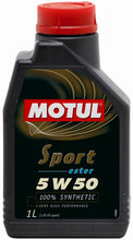 Load image into Gallery viewer, Motul 103048 Sport 5W50 Synthetic Engine Oil - 1L