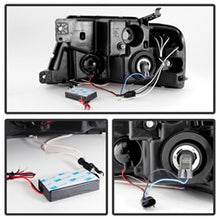 Load image into Gallery viewer, (-Spyder-Signature-)-Ford-F150-04-08-Projector-Headlights---Version-2---Ccfl-Halo---Led-(-Replaceable-Leds-)---Black---High-H1-(Included)---Low-9006-(Included)