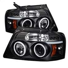 Load image into Gallery viewer, (-Spyder-Signature-)-Ford-F150-04-08-Projector-Headlights---Version-2---Ccfl-Halo---Led-(-Replaceable-Leds-)---Black---High-H1-(Included)---Low-9006-(Included)