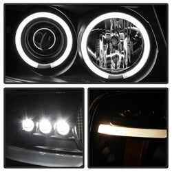(-Spyder-Signature-)-Ford-F150-04-08-Projector-Headlights---Version-2---Ccfl-Halo---Led-(-Replaceable-Leds-)---Black---High-H1-(Included)---Low-9006-(Included)
