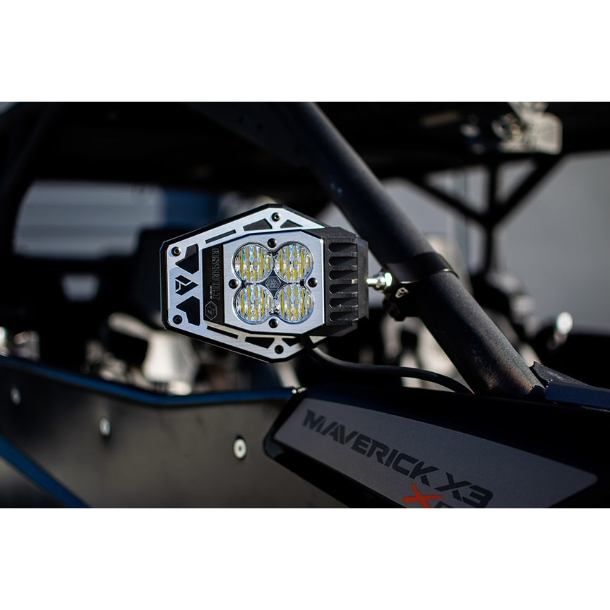Squadron-Nighthawk-Mirror-Led-Light-Kit(Wide-Cornering;Clear;1.875In-Tube-Mount)