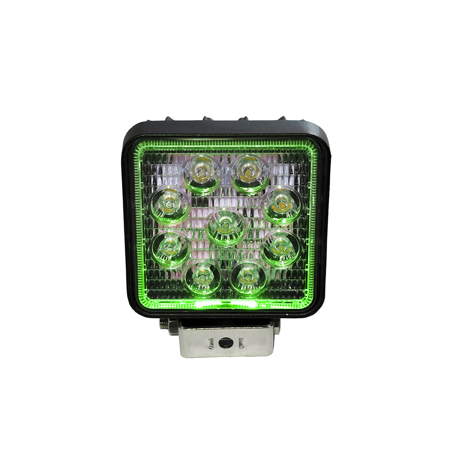 Square-27W-Led-Spot-Light-W-Green-Halo