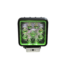 Load image into Gallery viewer, Square-27W-Led-Spot-Light-W-Green-Halo