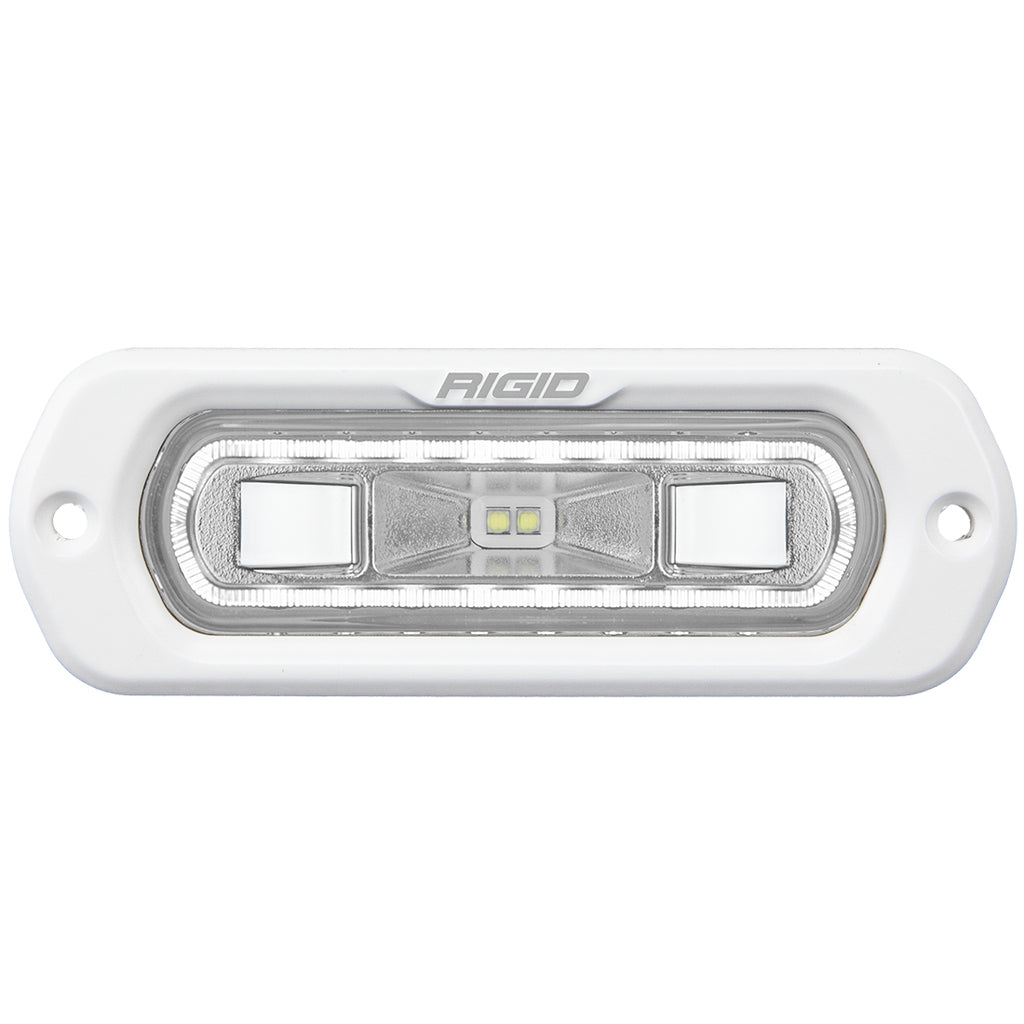 Sr-L-Series-Marine-Spreader-Pod-2-Wire-Flush-Mount-White-With-White-Halo-Rigid-Industries