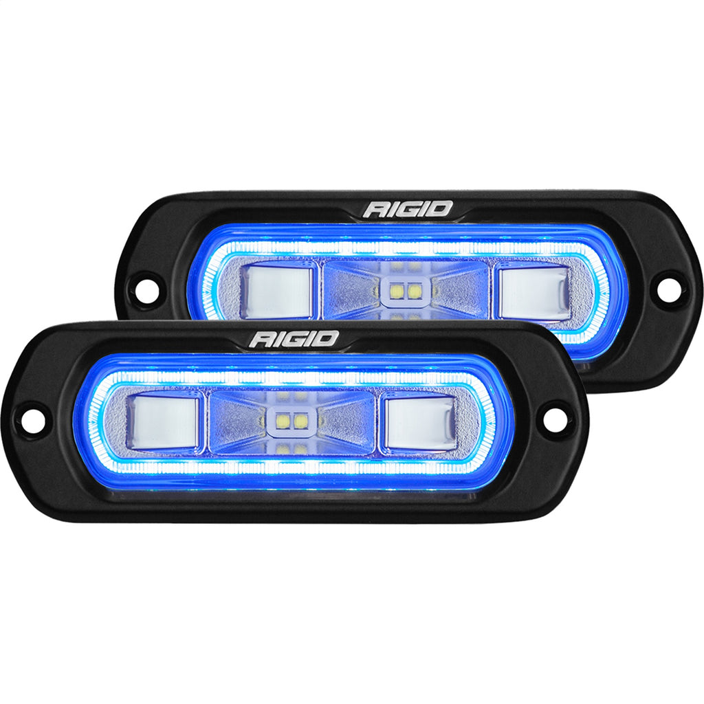 Sr-L-Series-Off-Road-Spreader-Pod,-3-Wire,-Flush-Mount,-Blue-Halo,-Pair