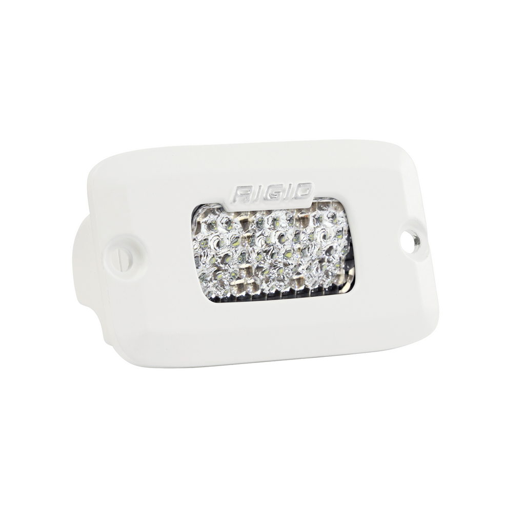Sr-M-Series-Pro,-Flood-Diffused,-Flush-Mount,-White-Housing,-Single