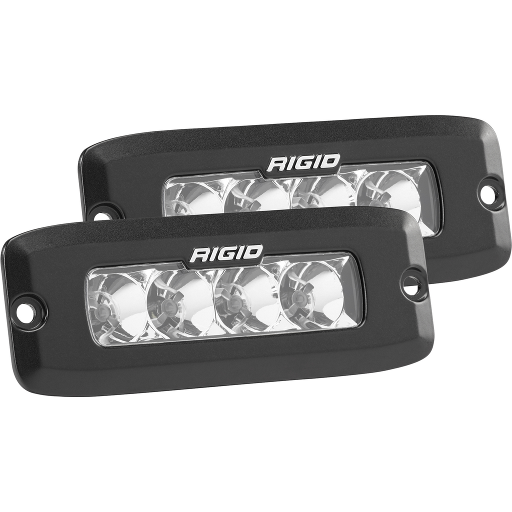 Sr-Q-Series-Pro,-Flood-Optic,-Flush-Mount,-Black-Housing,-Pair