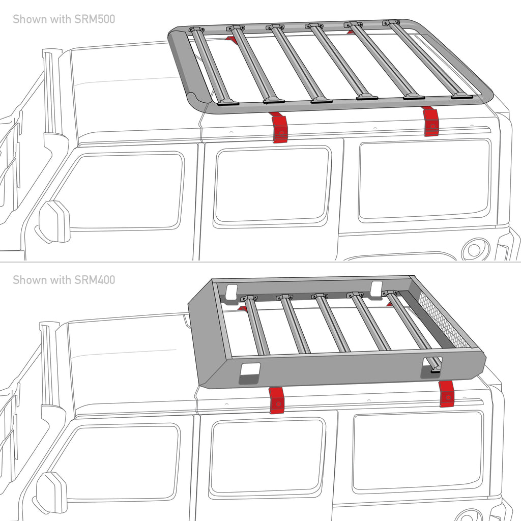 Srm-Rack-Rain-Gutter-Mount-Kit---4Pc.-(Mounts-To-Factory-Rain-GutterDrip-Rail)