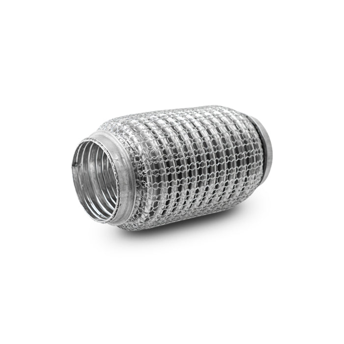 Ss-Flex-Coupling-W-Interlock-Liner-And-Mesh-Braid-2.25In-InletOutlet-X-6In-Long