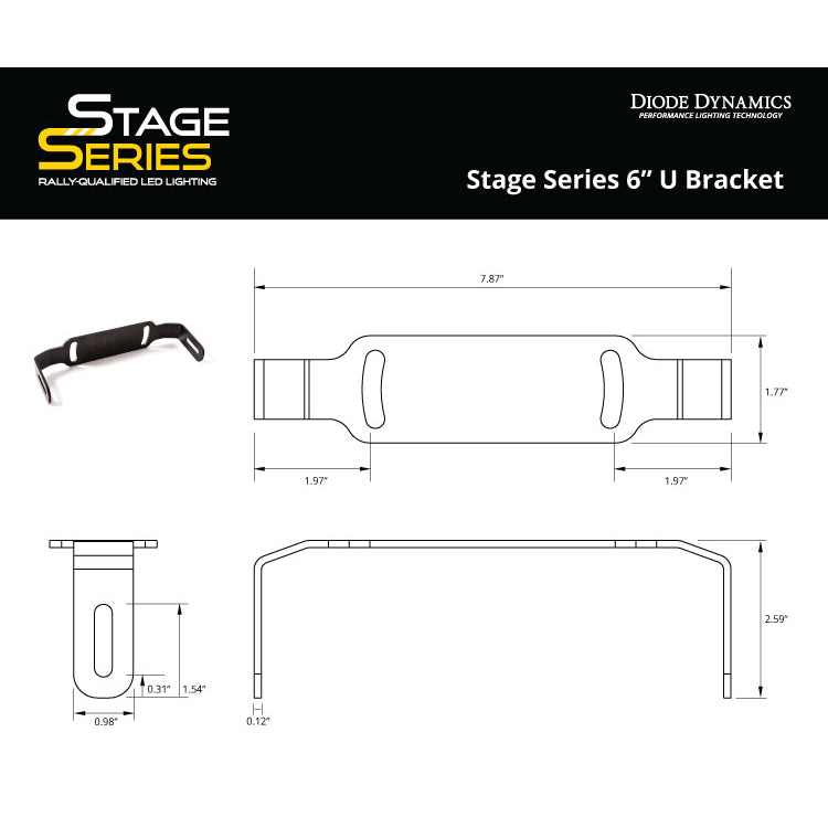 Stage-Series-6-In-U-Bracket-(Single)