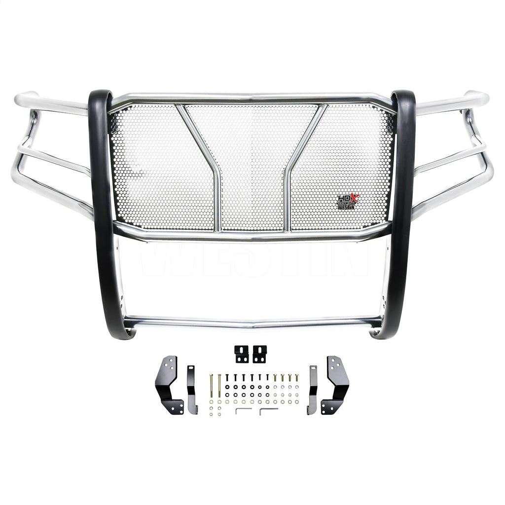 Stainless-Grille-Guard-19-22-Sierra-1500-;-Must-Go-Via-Truck