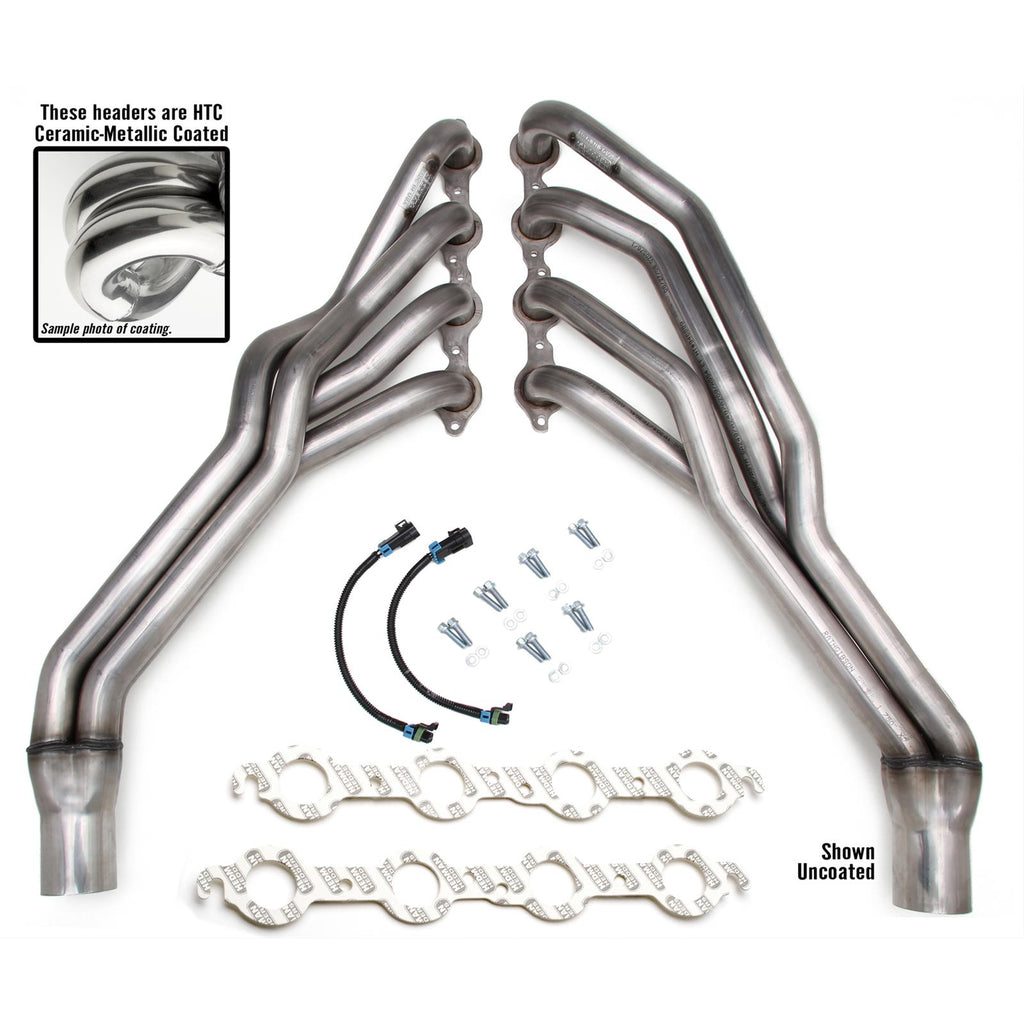 Stainless-Headers;-2010-15-Camaro-6.2L--7.0L;-1-34-In.-Long-Tubes--Htc-Coated