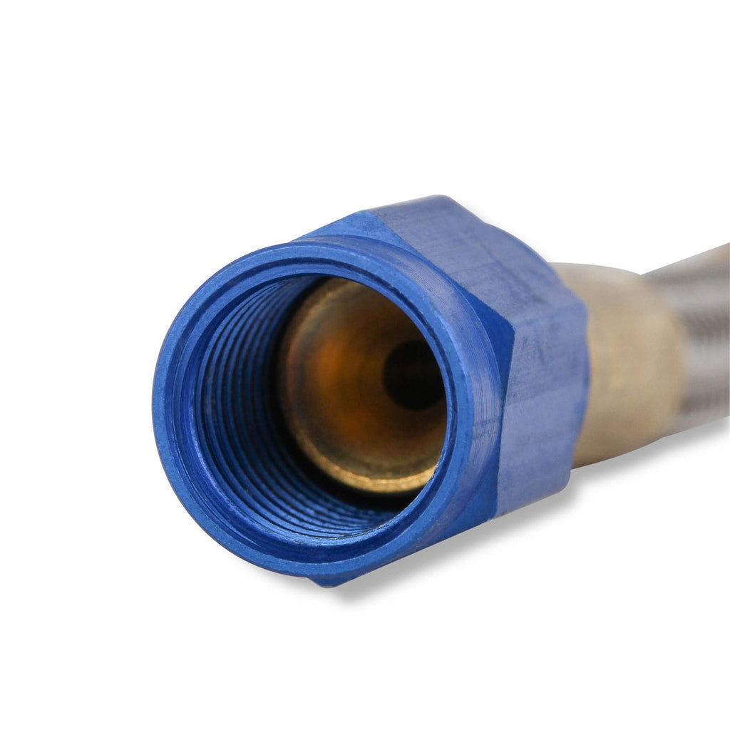 Stainless-Steel-Braided-Hose--3An-2-Foot-Blue