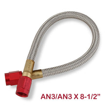 Load image into Gallery viewer, Stainless-Steel-Braided-Hose--3An-8-12-Red