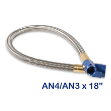 Load image into Gallery viewer, Stainless-Steel-Braided-Hose--4An-To--3An-18-Blue