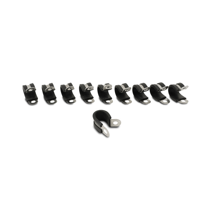 Stainless-Steel-Cushion-P-Clamp-For-0.5625-O.D.-Hose---Pack-Of-10