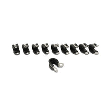 Load image into Gallery viewer, Stainless-Steel-Cushion-P-Clamp-For-0.5625-O.D.-Hose---Pack-Of-10