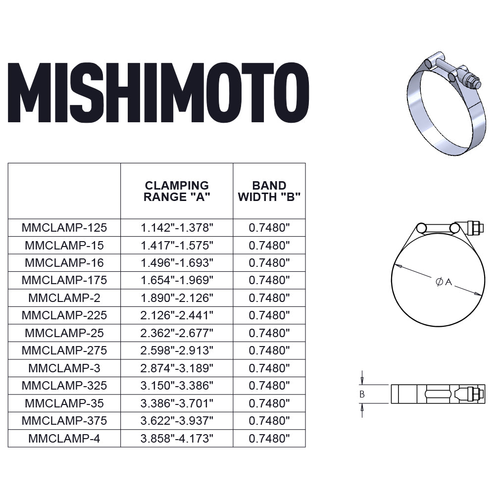 Stainless-Steel-T-Bolt-Clamp-3.62In.-3.93In.-(92Mm-100Mm)---Gold