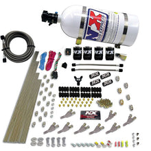 Load image into Gallery viewer, Std-Nozzle-Nitrous-Kit-(200-500Hp)-Gas-WDist-Block--4-Solenoids-W10Lb-Bottle