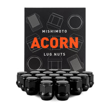 Load image into Gallery viewer, Steel-Lug-Nuts,-M12x1.5,-Acorn-Seat,-20Pc-Set,-Black