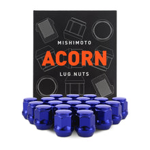Load image into Gallery viewer, Steel-Lug-Nuts,-M12x1.5,-Acorn-Seat,-20Pc-Set,-Blue