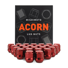 Load image into Gallery viewer, Steel-Lug-Nuts,-M14x1.5,-Acorn-Seat,-24Pc-Set,-Red
