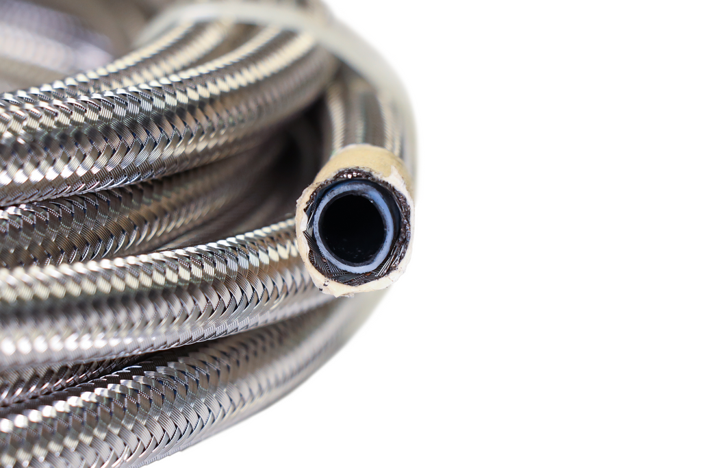 FiTech Fuel Injection 51005 Go Fuel AN-6 PTFE Stainless Steel 20 Ft Hose Kit