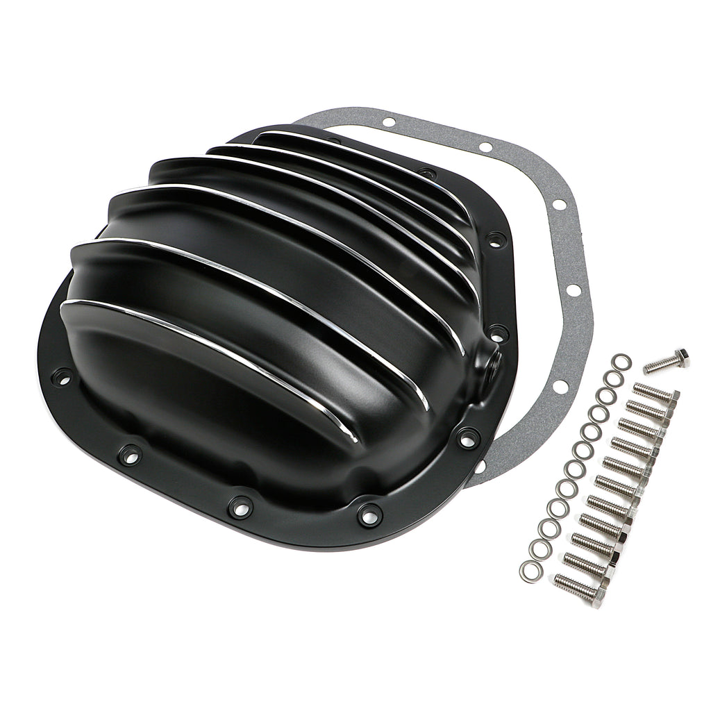 Sterling-12-Bolt-Style;-Aluminum-Diff.-Cover-Black-WPolished-Fins