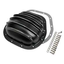 Load image into Gallery viewer, Sterling-12-Bolt-Style;-Aluminum-Diff.-Cover-Black-WPolished-Fins