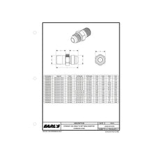 Load image into Gallery viewer, Straight-Stainless-Steel-An-To-Npt-Adapter