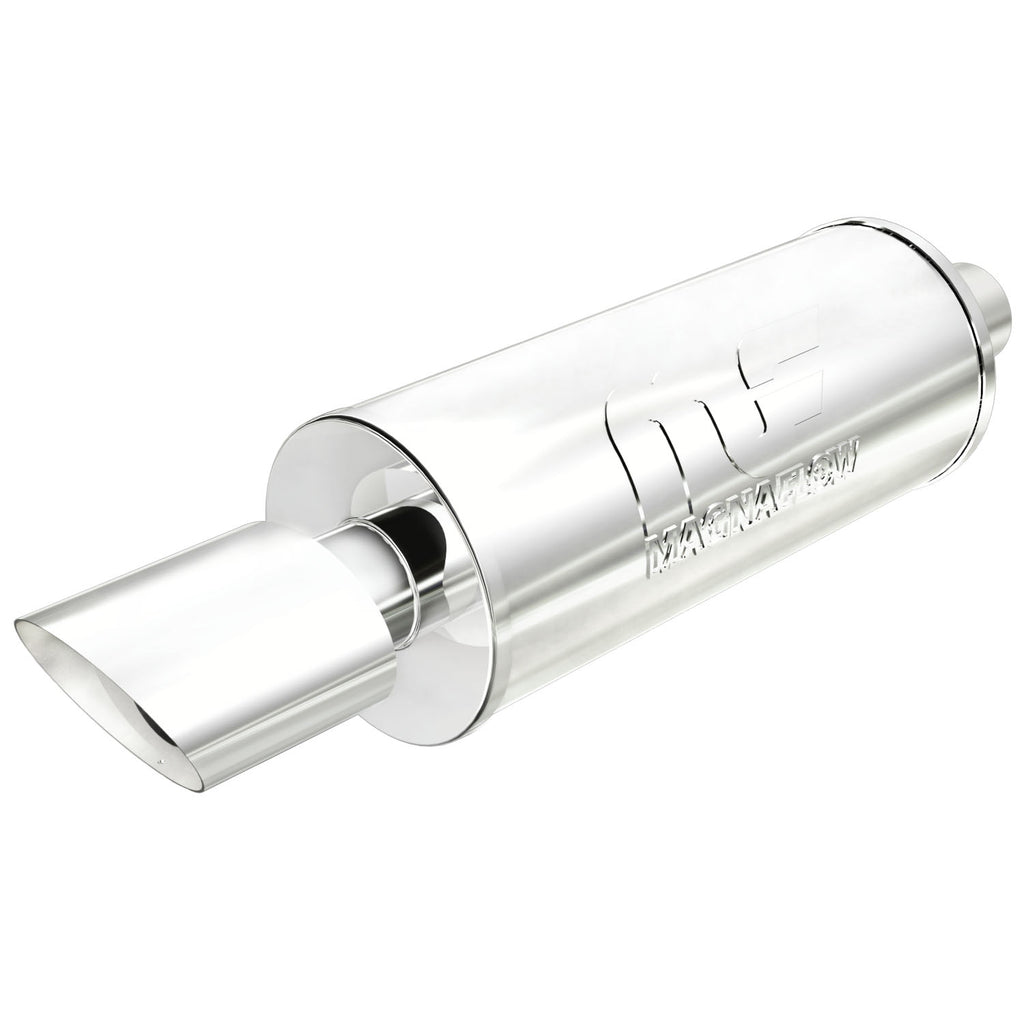 Straight-Through-Performance-Muffler;-2.254.625In.-CenterCenter;--6X14x6-Body