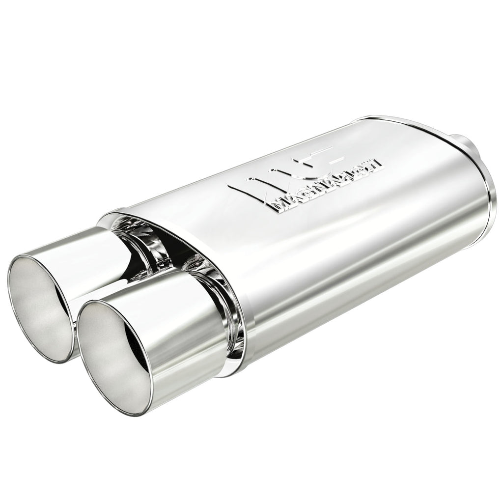 Straight-Through-Performance-Muffler;-2.254In.-CenterDual;--5X14x8-Body