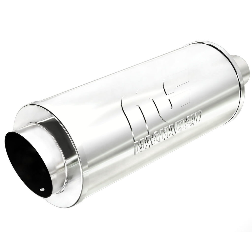 Straight-Through-Performance-Muffler;-2.254In.-CenterCenter;--6X14x6-Body