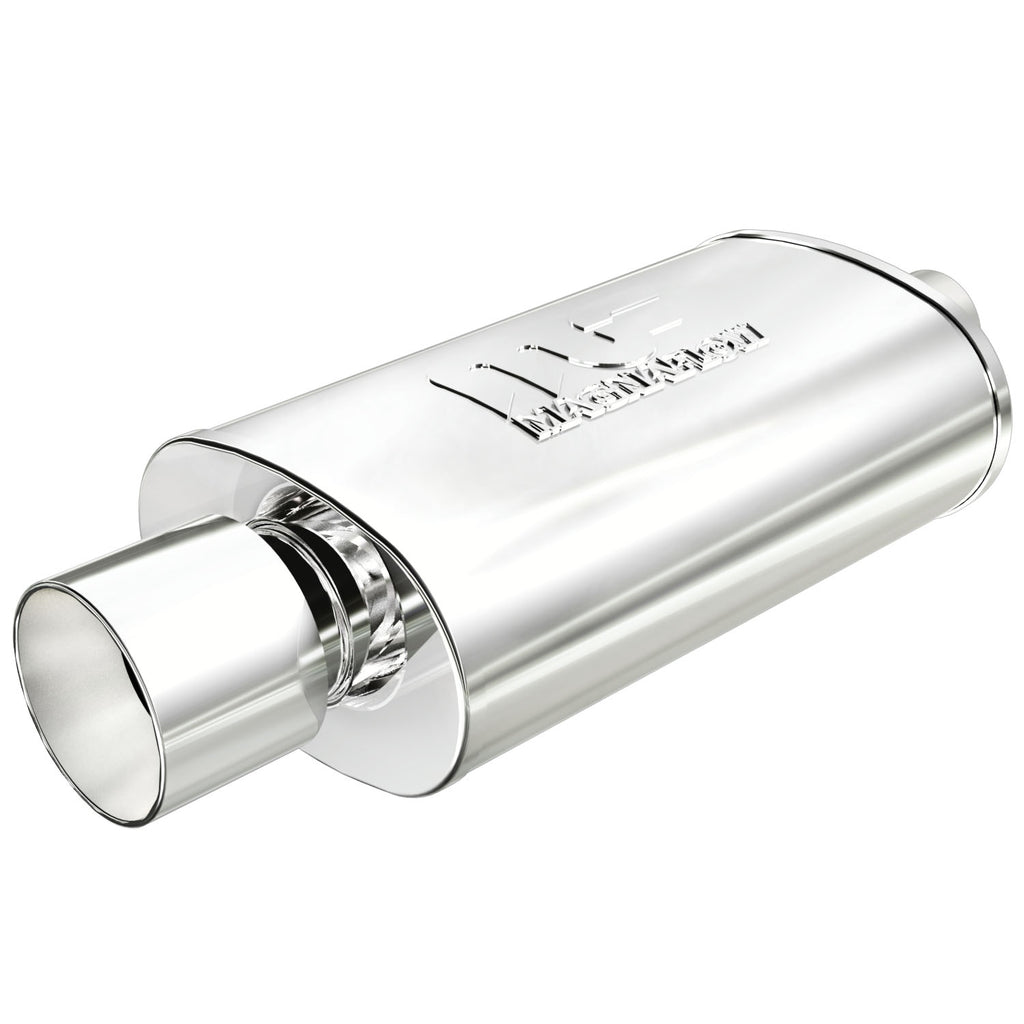 Straight-Through-Performance-Muffler;-2.254In.-CenterCenter;--5X14x8-Body