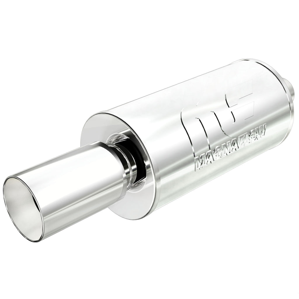 Straight-Through-Performance-Muffler;-2.254In.-CenterCenter;--7X14x7-Body