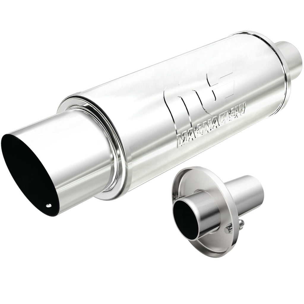 Straight-Through-Performance-Muffler;-2.254In.-CenterCenter;--5X14x5-Body