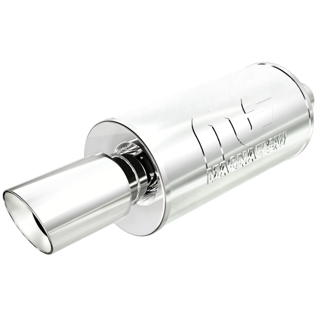 Straight-Through-Performance-Muffler;-2.254In.-CenterCenter;--7X14x7-Body