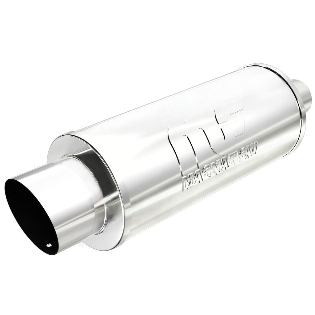 Straight-Through-Performance-Muffler;-2.254In.-CenterCenter;--6X14x6-Body