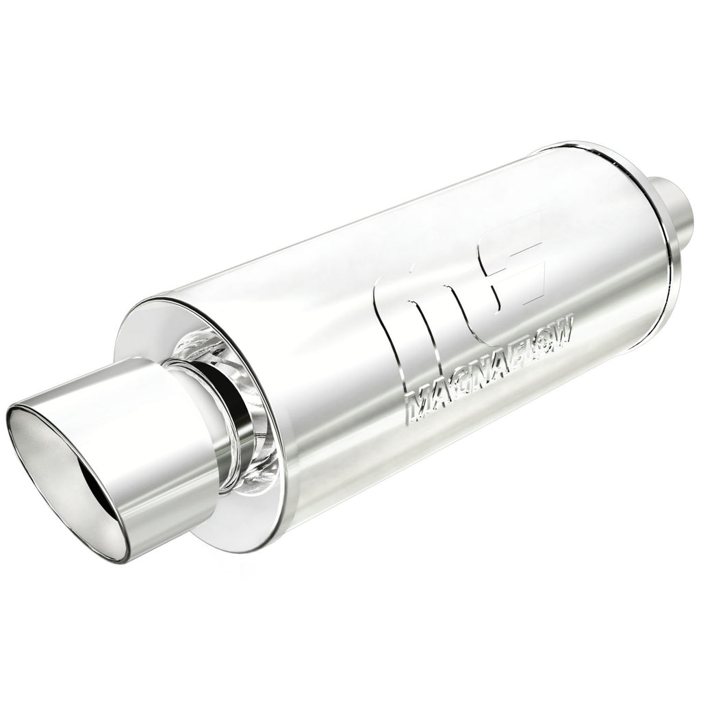Straight-Through-Performance-Muffler;-2.254In.-CenterCenter;--6X14x6-Body