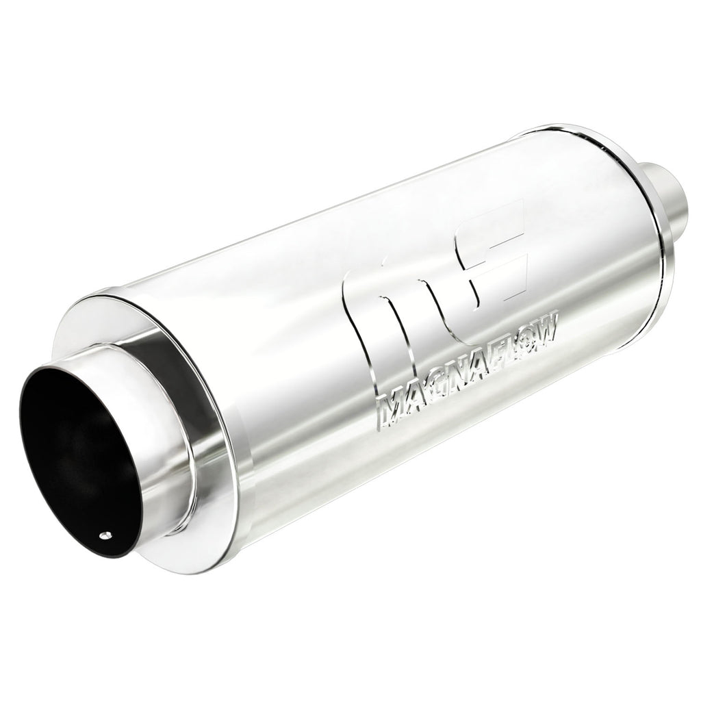 Straight-Through-Performance-Muffler;-2.254In.-CenterCenter;--6X14x6-Body