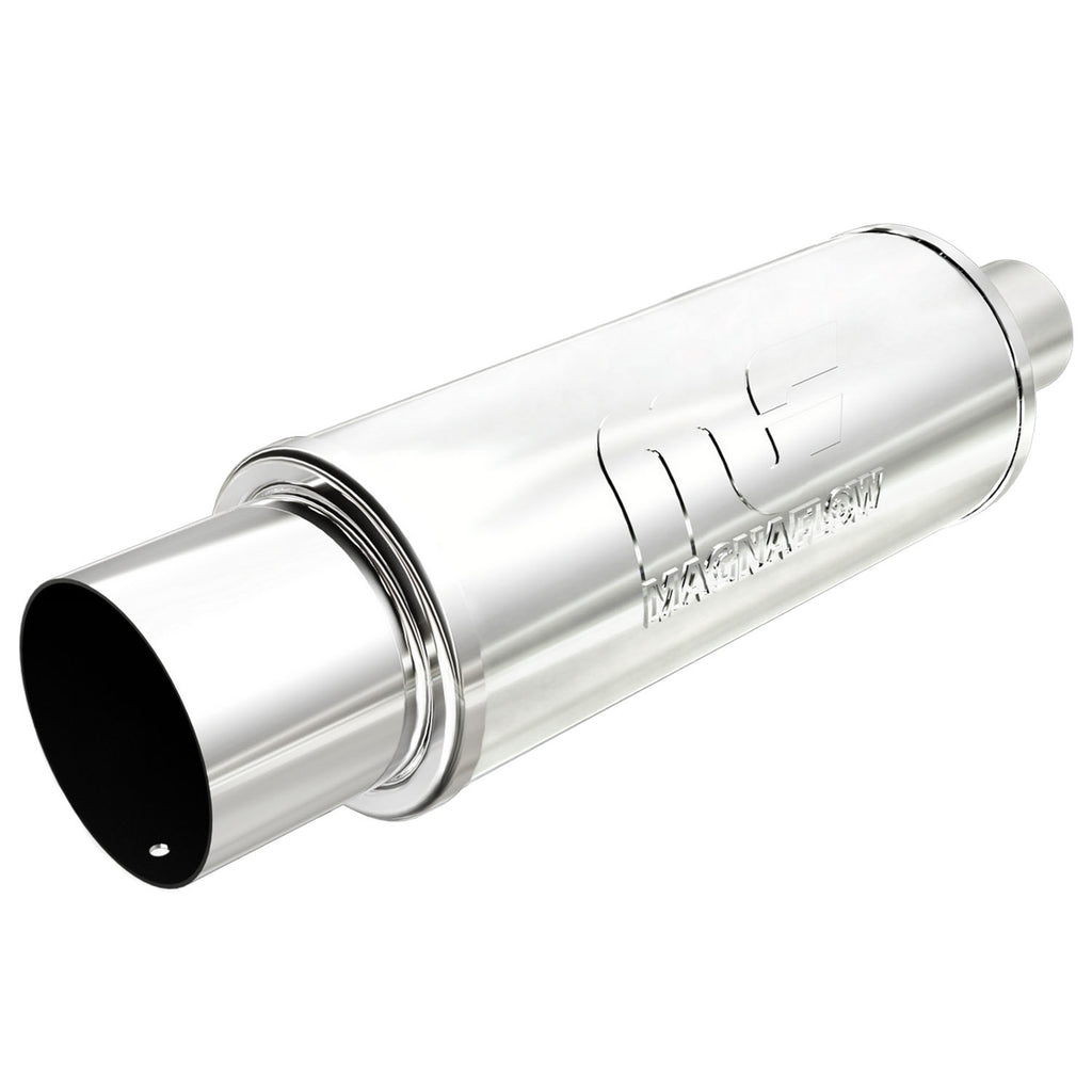 Straight-Through-Performance-Muffler;-2.254In.-CenterCenter;--5X14x5-Body