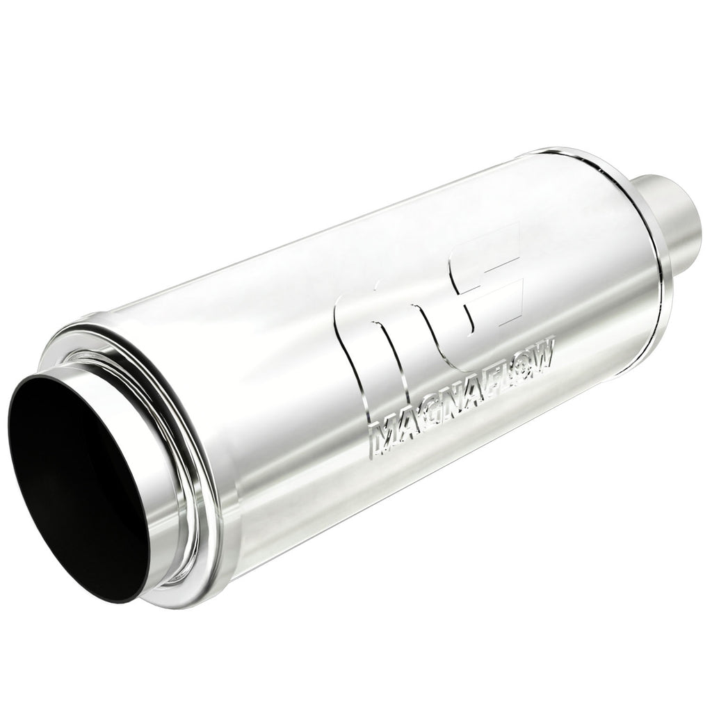 Straight-Through-Performance-Muffler;-2.254In.-CenterCenter;--5X14x5-Body